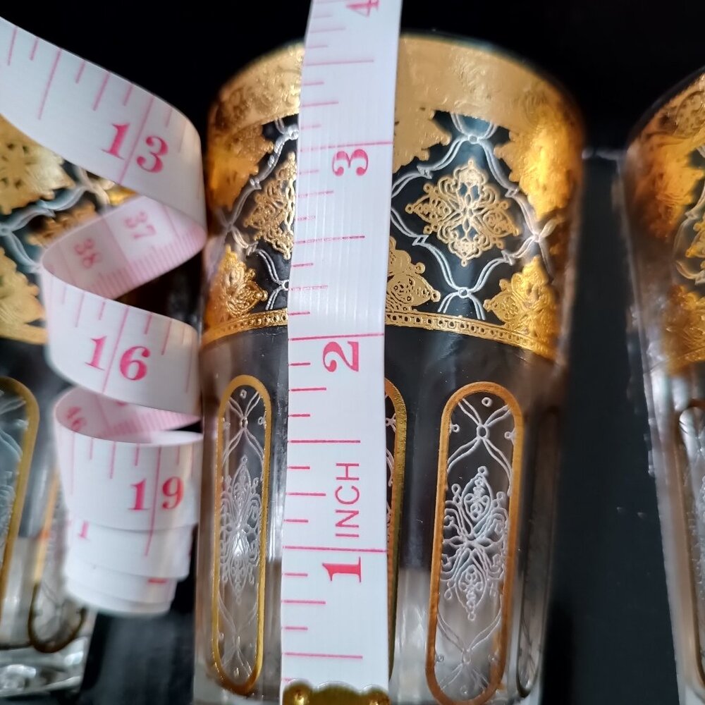 8pc Moroccan tea glasses